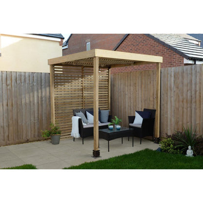 Forest Modular Pergola with 1 Side Panel Pack - JJ Building Materials