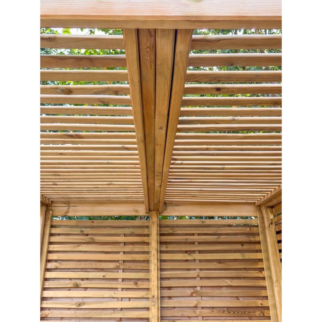 Forest Modular Pergola with 1 Side Panel Pack - JJ Building Materials