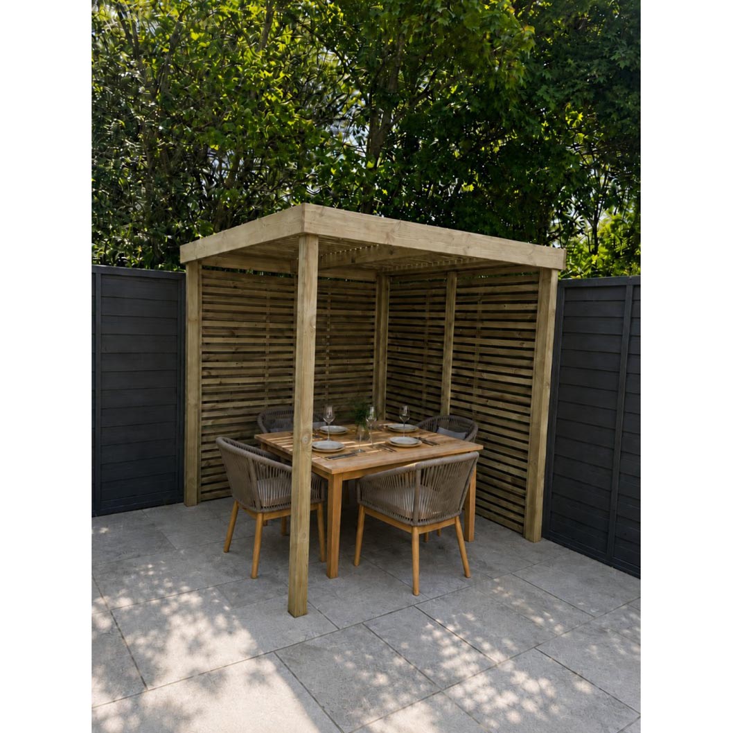 Forest Modular Pergola with 2 Side Panel Packs - JJ Building Materials