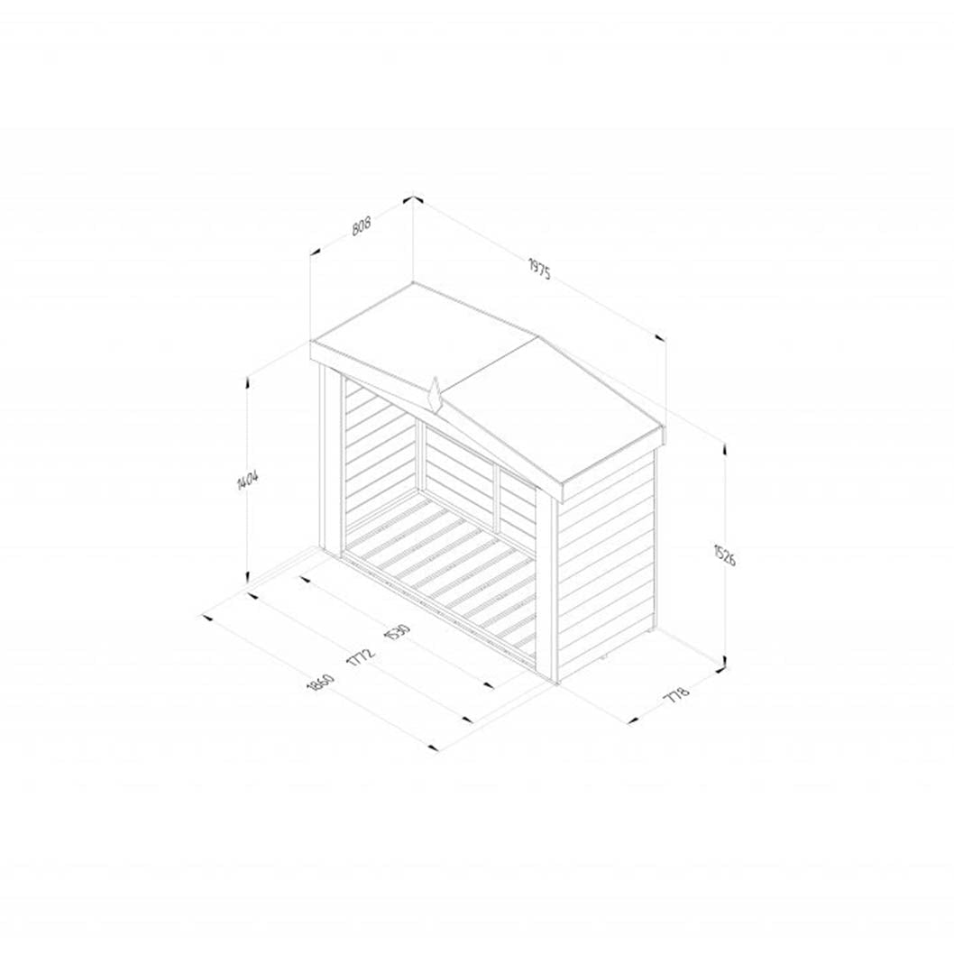 Forest Overlap Presssure Treated Apex Log Store - JJ Building Materials