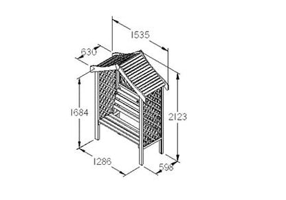 Forest Parisienne Arbour - JJ Building Materials