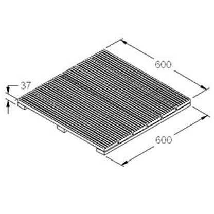 Forest Patio Deck Tile - 60x60cm - Pack of 4 - JJ Building Materials