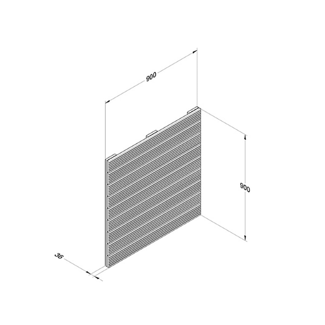 Forest Patio Deck Tile - 90x90cm - Pack of 4 - JJ Building Materials