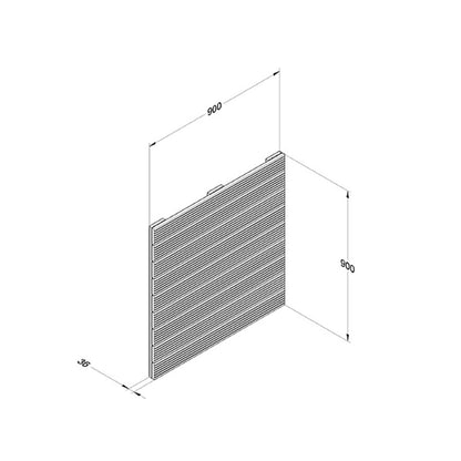 Forest Patio Deck Tile - 90x90cm - Pack of 4 - JJ Building Materials