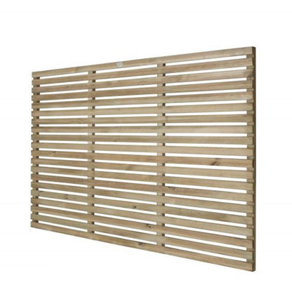 Forest Pressure Treated Contemporary Slatted Fence Panel - JJ Building Materials