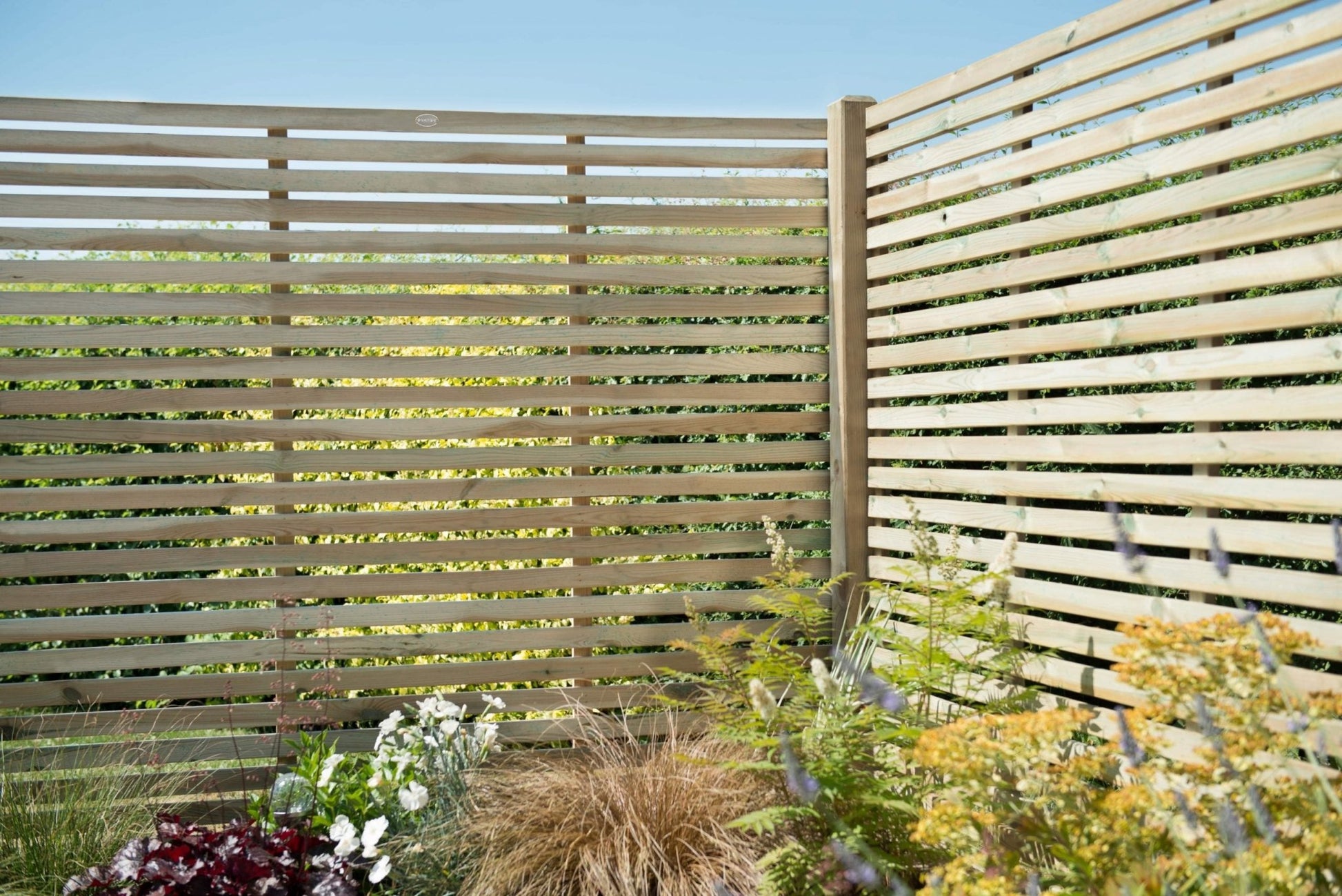 Forest Pressure Treated Contemporary Slatted Fence Panel - JJ Building Materials