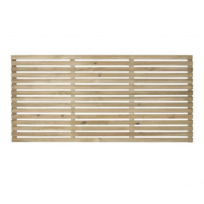 Forest Pressure Treated Contemporary Slatted Fence Panel - JJ Building Materials