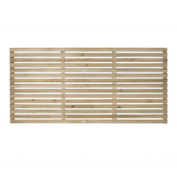 Forest Pressure Treated Contemporary Slatted Fence Panel - JJ Building Materials