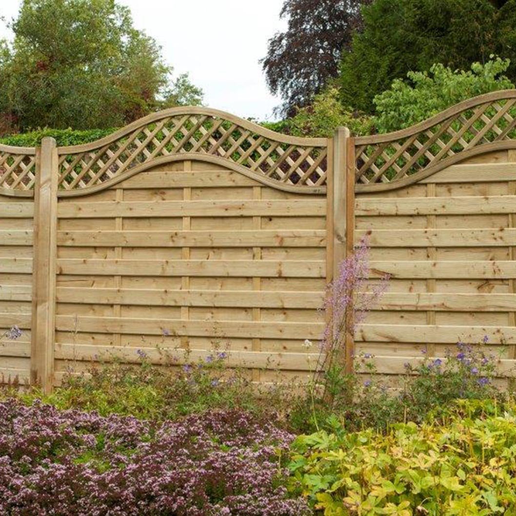 Forest Pressure Treated Decorative Europa Prague Fence Panel - JJ Building Materials
