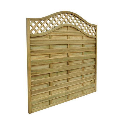 Forest Pressure Treated Decorative Europa Prague Fence Panel - JJ Building Materials