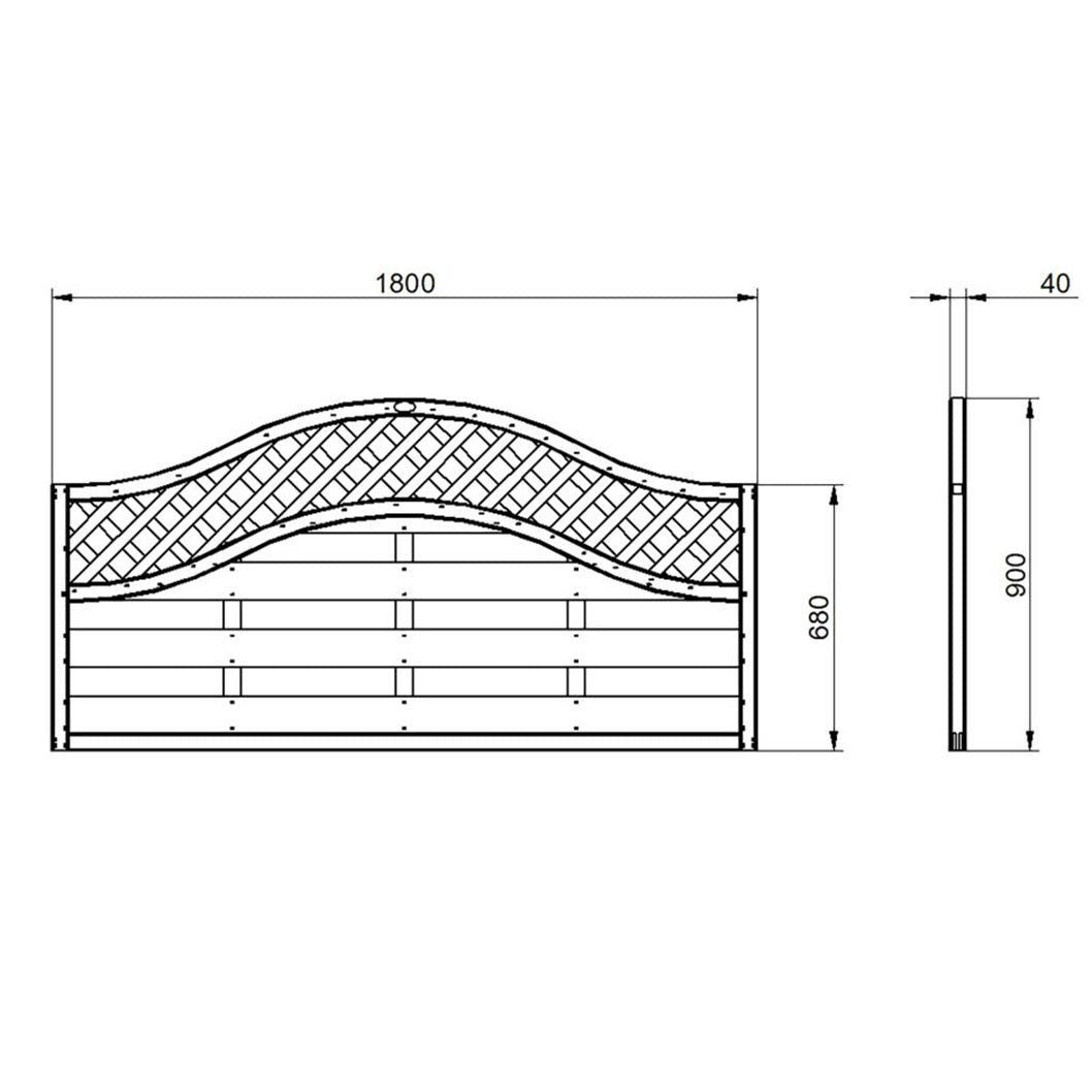 Forest Pressure Treated Decorative Europa Prague Fence Panel - JJ Building Materials