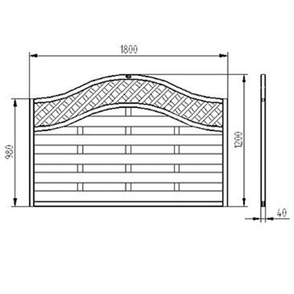 Forest Pressure Treated Decorative Europa Prague Fence Panel - JJ Building Materials