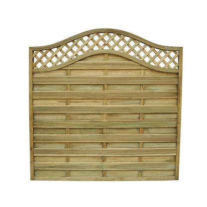 Forest Pressure Treated Decorative Europa Prague Fence Panel - JJ Building Materials