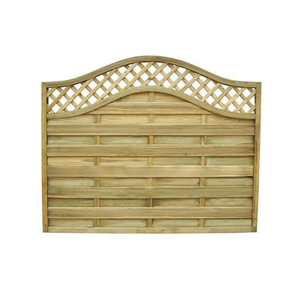 Forest Pressure Treated Decorative Europa Prague Fence Panel - JJ Building Materials