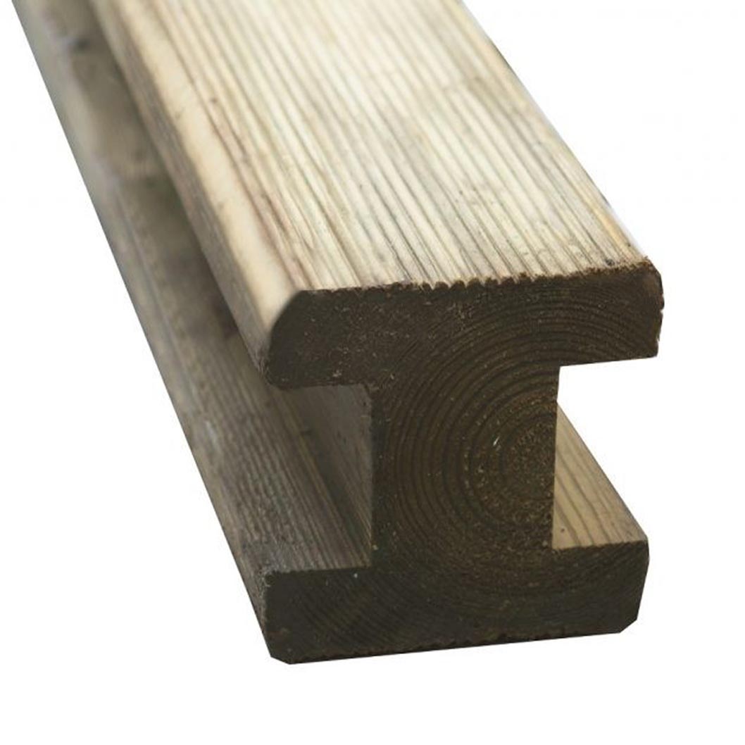 Forest Reeded Slotted Timber Post 8ft - 240 x 9.4 x 9.4cm - JJ Building Materials