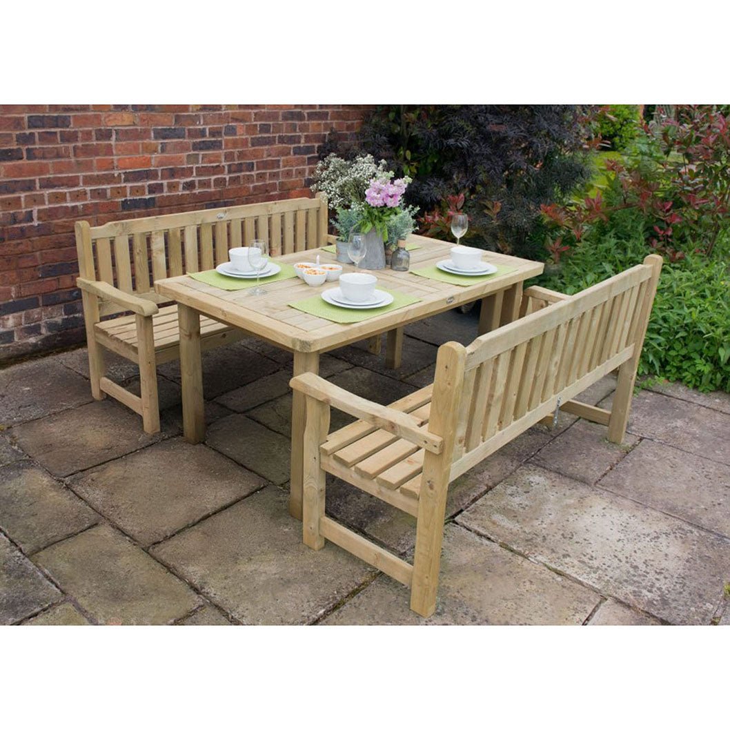 Forest Rosedene Set 1- Table and Benches - JJ Building Materials