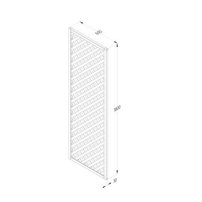 Forest Rosemore Lattice - JJ Building Materials