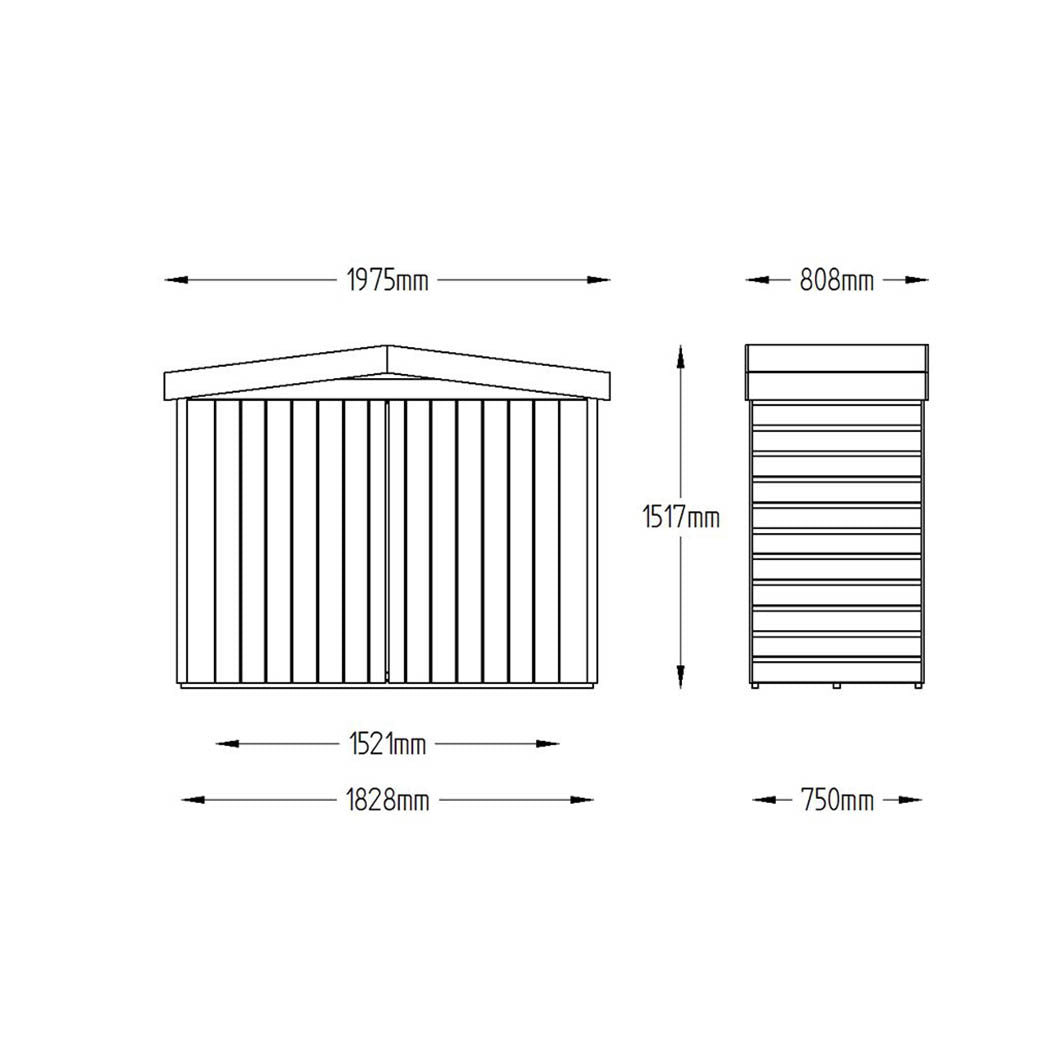 Forest Shiplap Apex Large Outdoor Store - Pressure Treated - JJ Building Materials
