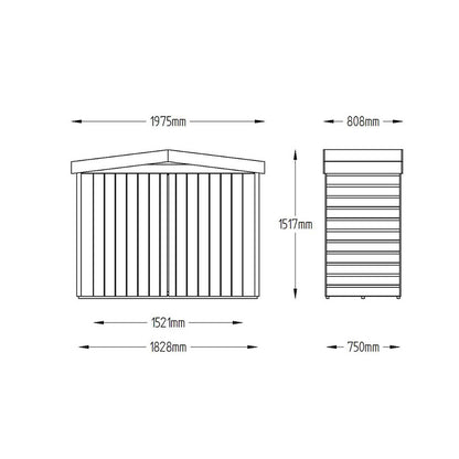 Forest Shiplap Apex Large Outdoor Store - Pressure Treated - JJ Building Materials