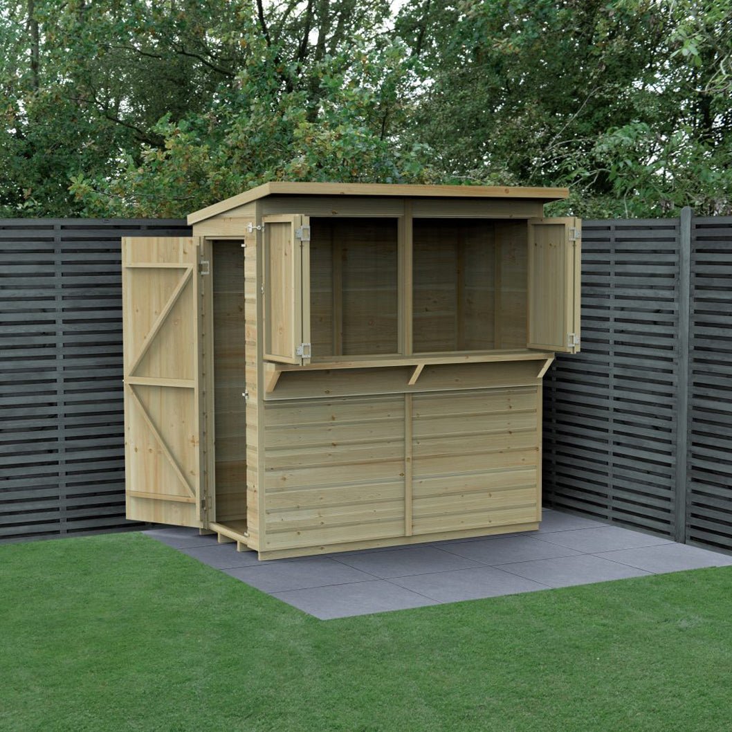 Forest Shiplap Pent Garden Bar 6x3 - JJ Building Materials