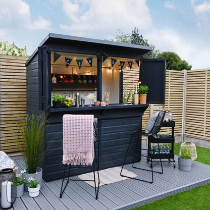 Forest Shiplap Pent Garden Bar 6x3 - JJ Building Materials