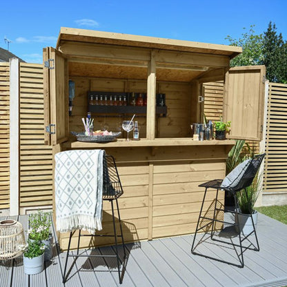 Forest Shiplap Pent Garden Bar 6x3 - JJ Building Materials