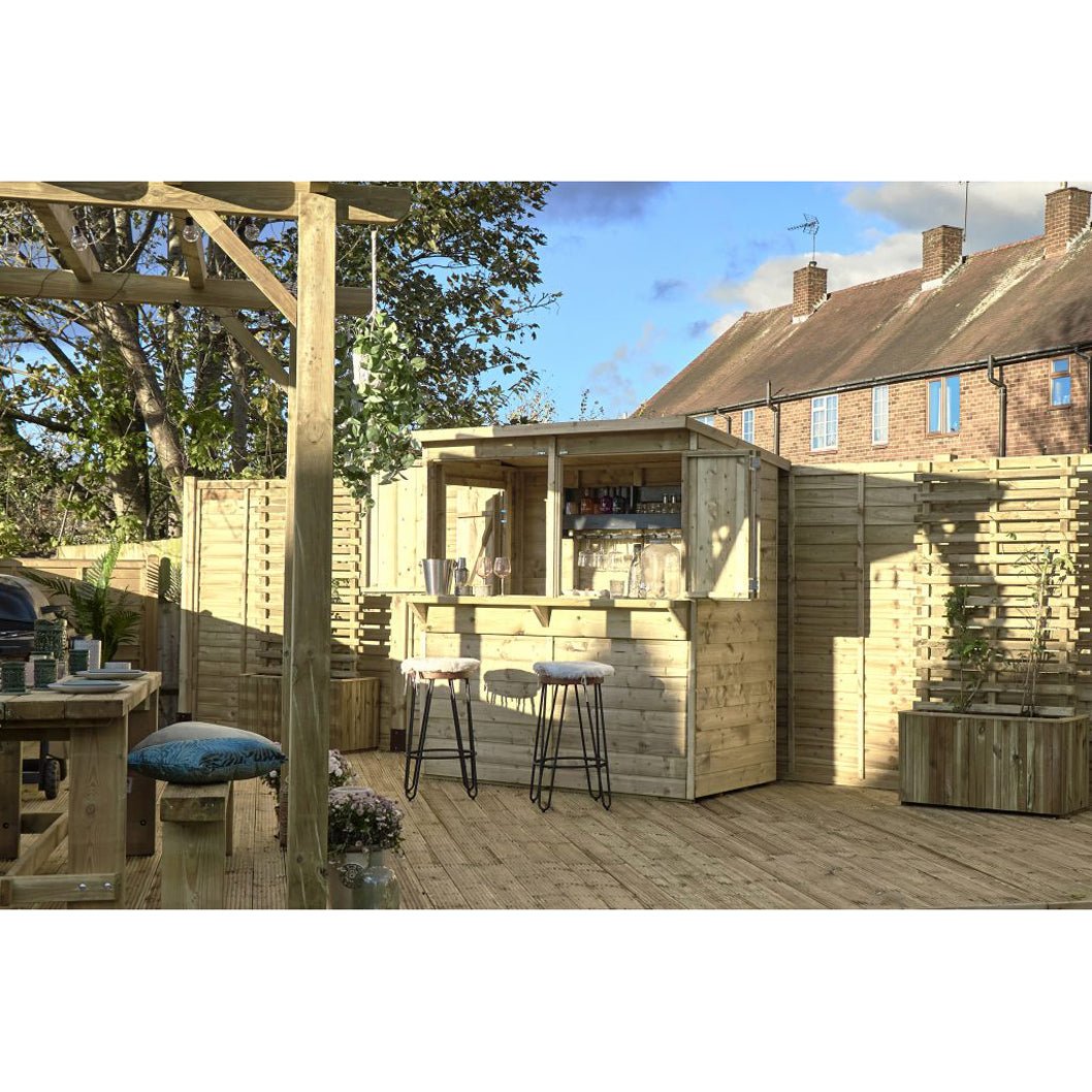 Forest Shiplap Pent Garden Bar 6x3 - JJ Building Materials