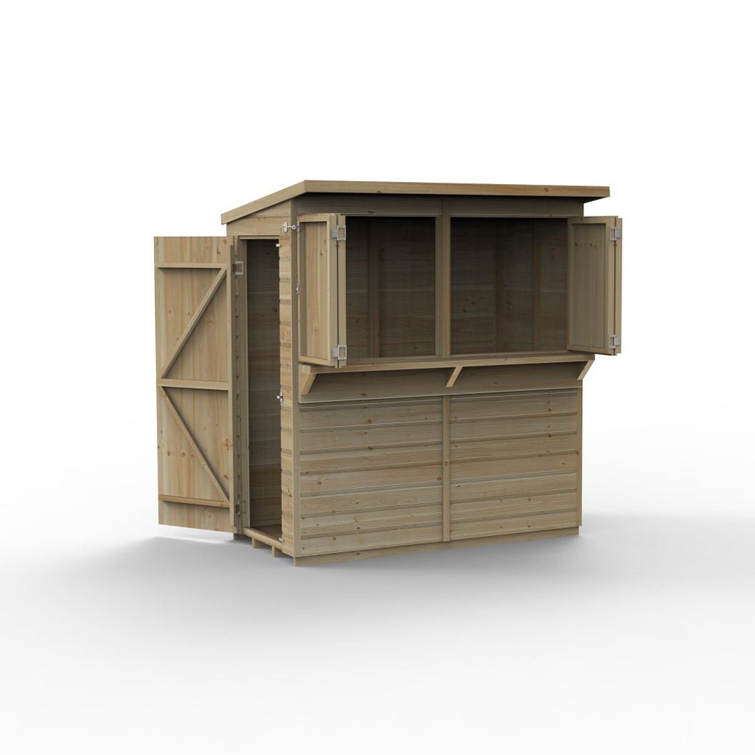 Forest Shiplap Pent Garden Bar 6x3 - JJ Building Materials