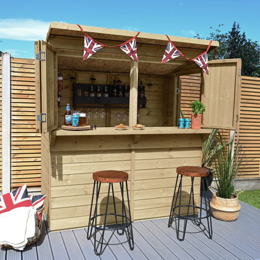 Forest Shiplap Pent Garden Bar 6x3 - JJ Building Materials