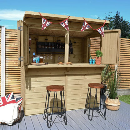 Forest Shiplap Pent Garden Bar 6x3 - JJ Building Materials