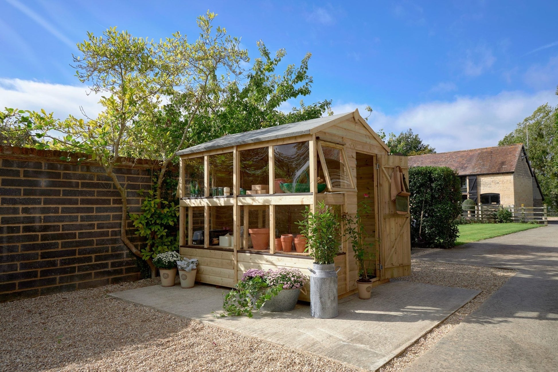 Forest Shiplap Pressure Treated 8x6 Apex Potting Shed - JJ Building Materials