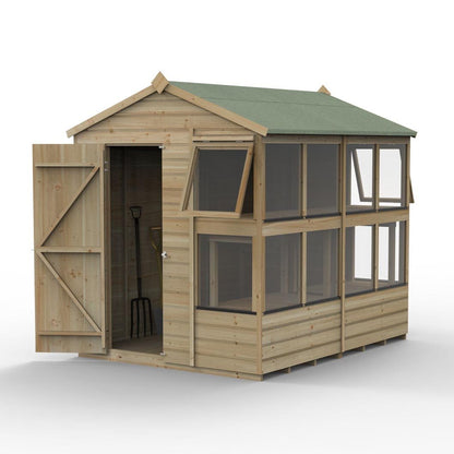 Forest Shiplap Pressure Treated 8x6 Apex Potting Shed - JJ Building Materials