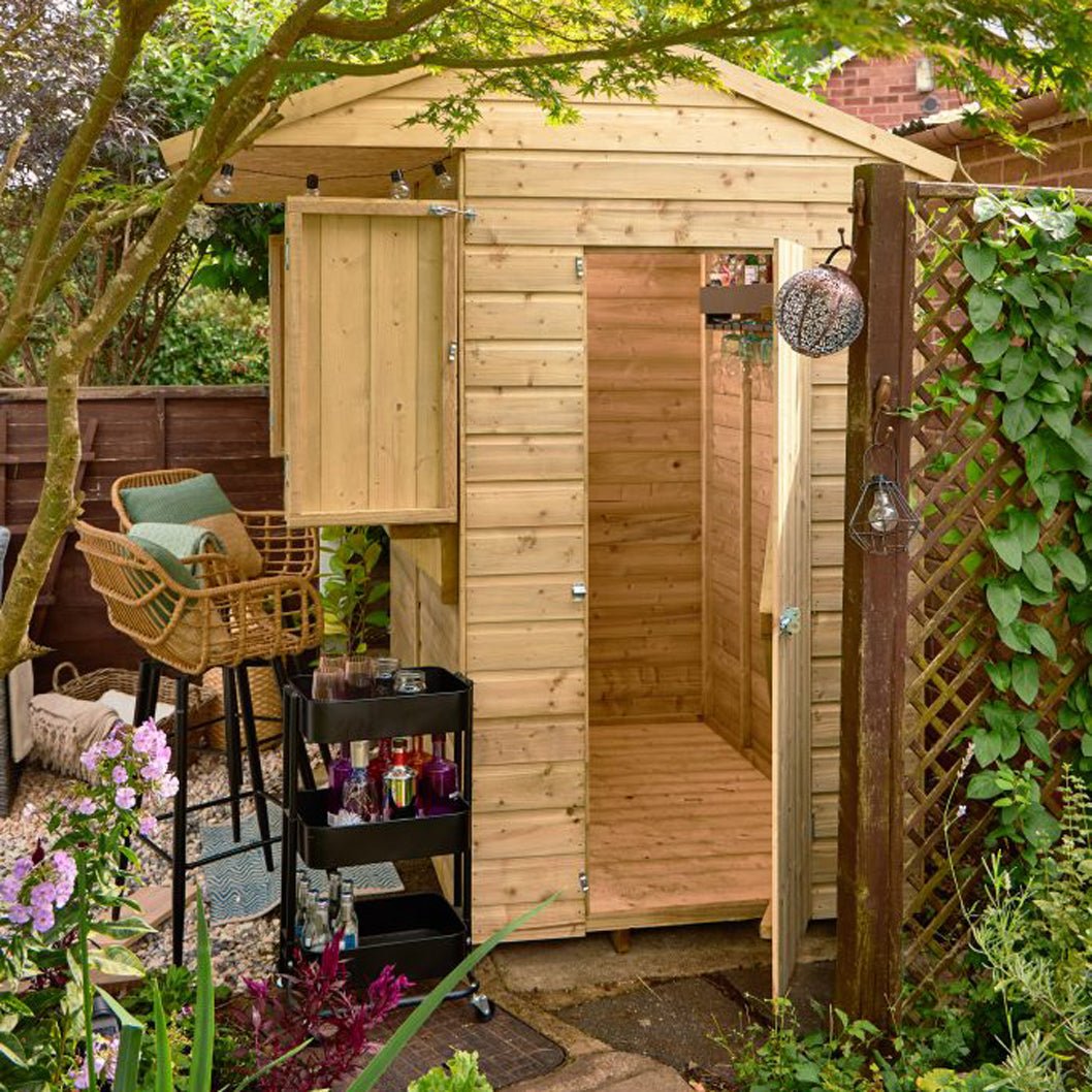Forest Shiplap PTR 4x6 Apex Garden Bar - JJ Building Materials