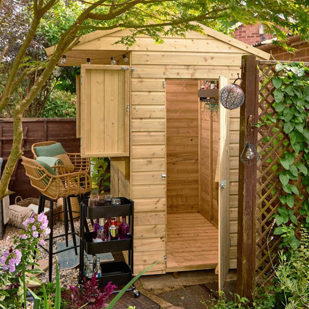 Forest Shiplap PTR 4x6 Apex Garden Bar - JJ Building Materials