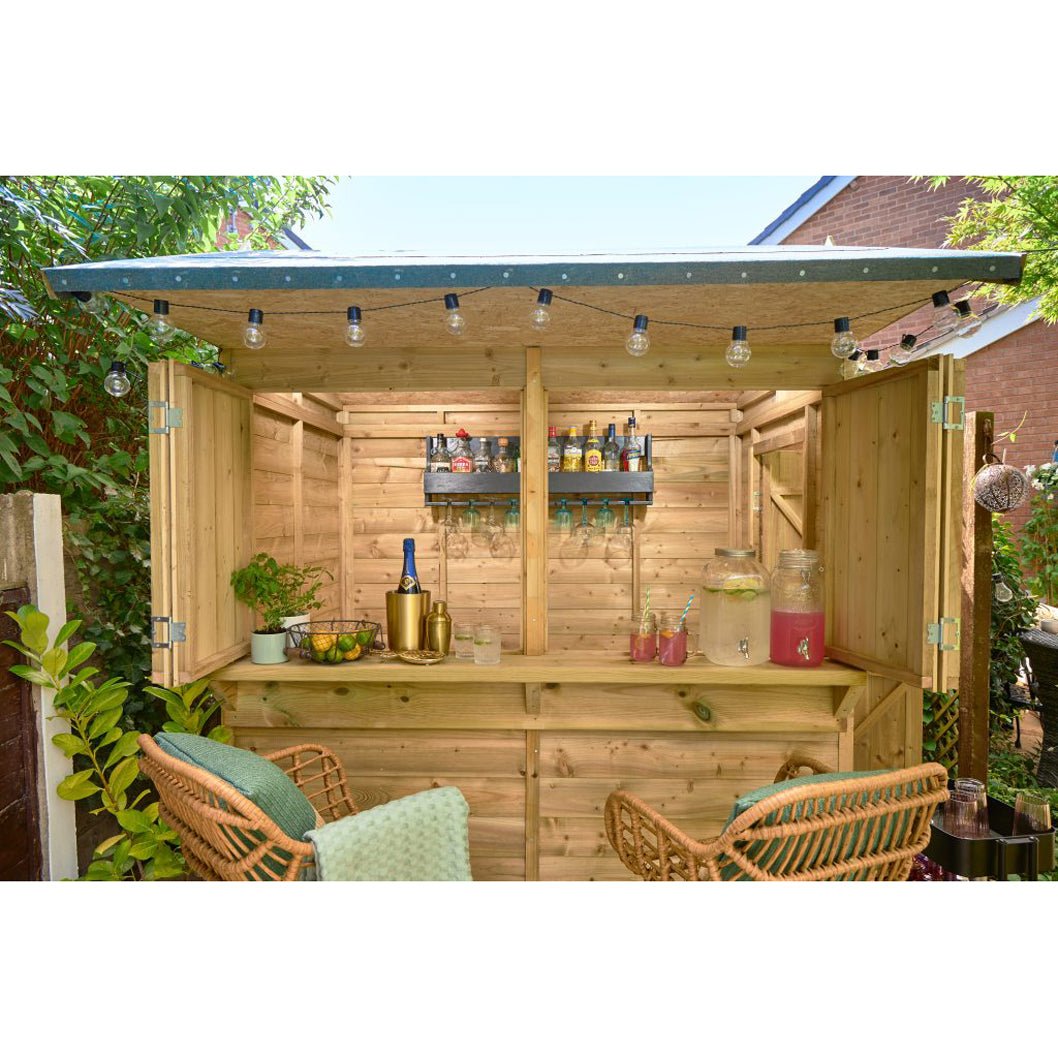 Forest Shiplap PTR 4x6 Apex Garden Bar - JJ Building Materials