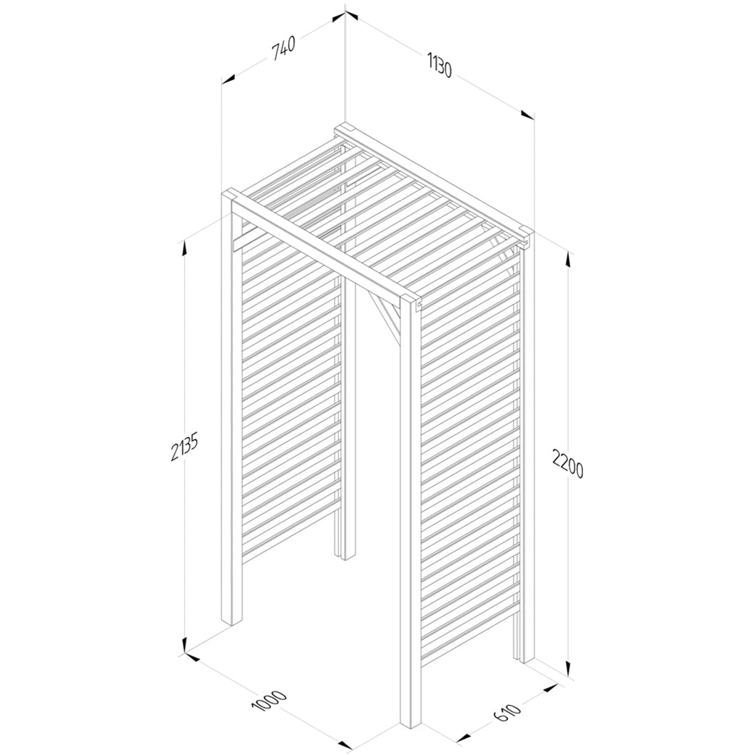 Forest Slatted Arch - JJ Building Materials