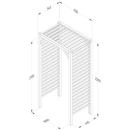 Forest Slatted Arch - JJ Building Materials
