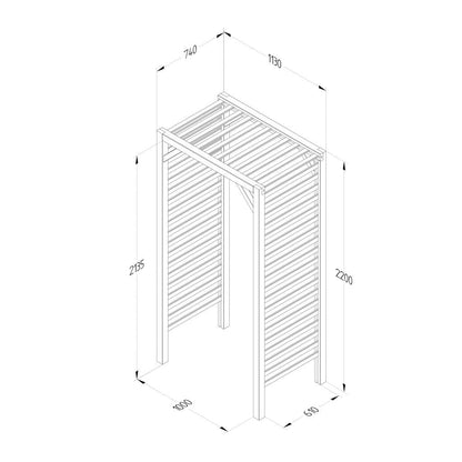 Forest Slatted Arch - JJ Building Materials