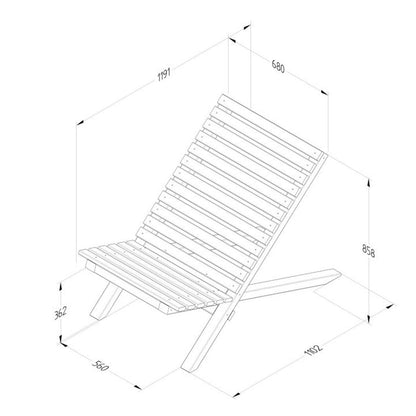 Forest Slatted Chair - JJ Building Materials