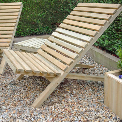 Forest Slatted Chair and Table Set - JJ Building Materials