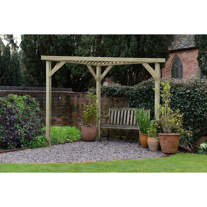 Forest Slatted Corner Pergola - JJ Building Materials