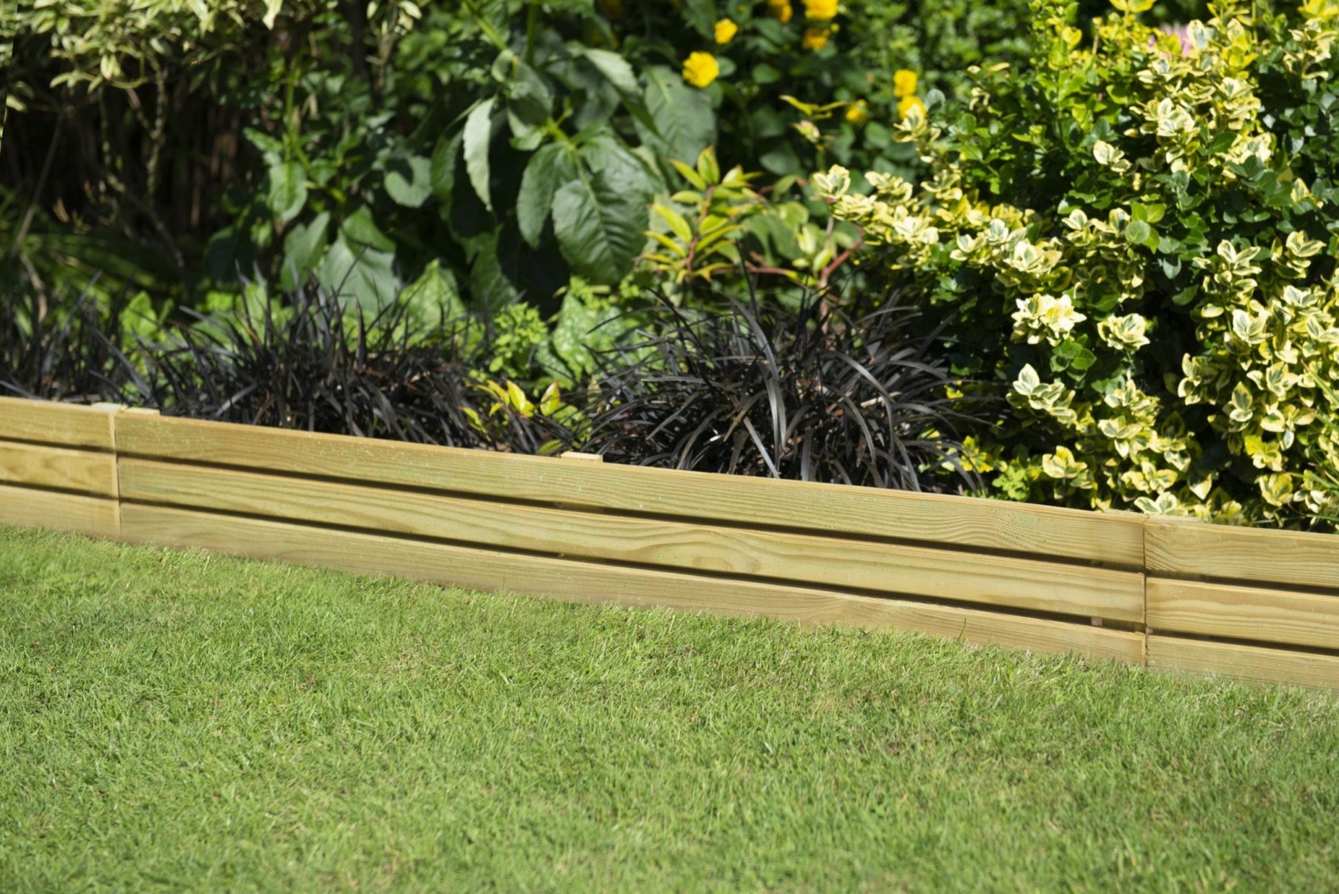 Forest Slatted Garden Edging 120cm - JJ Building Materials