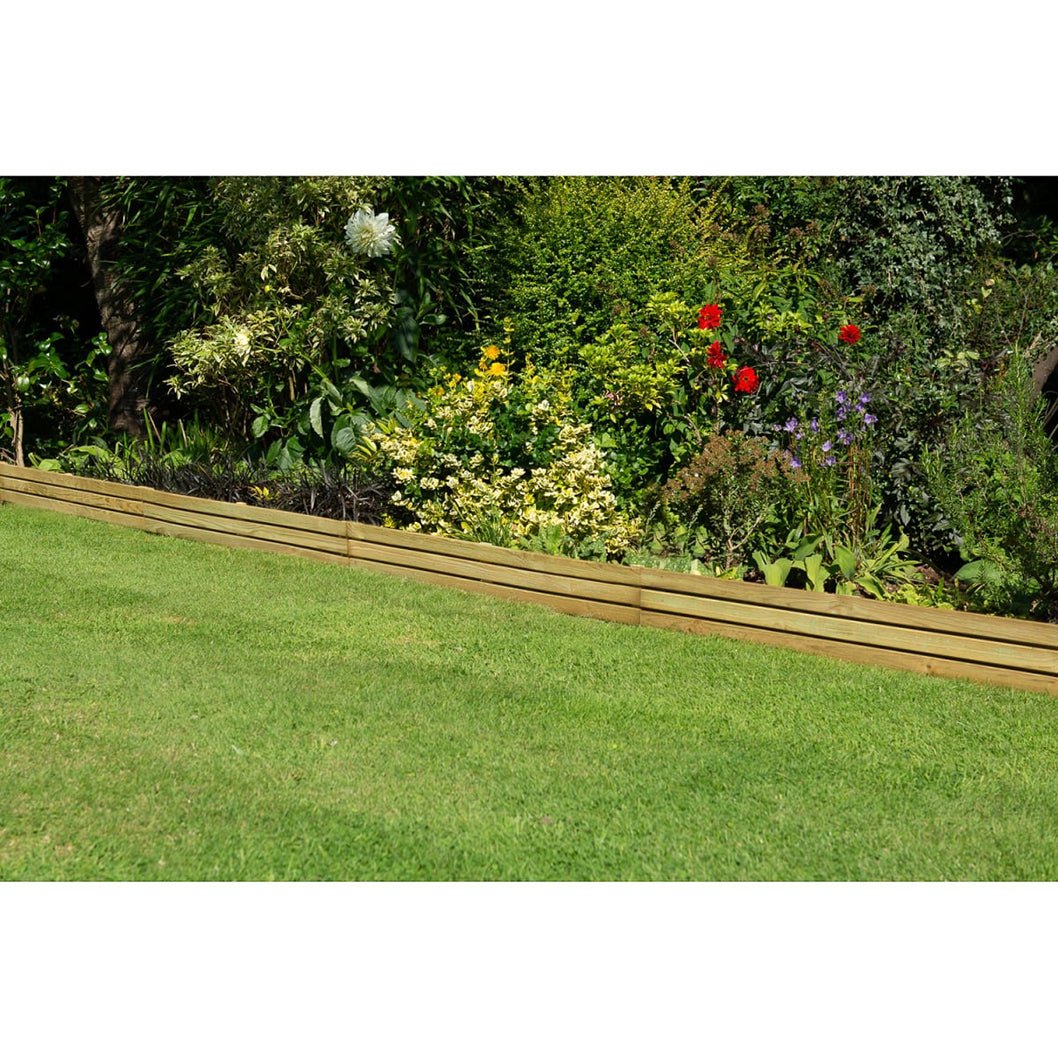 Forest Slatted Garden Edging 120cm - JJ Building Materials