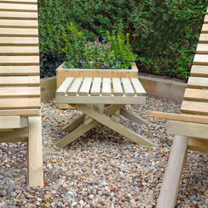 Forest Slatted Table - JJ Building Materials