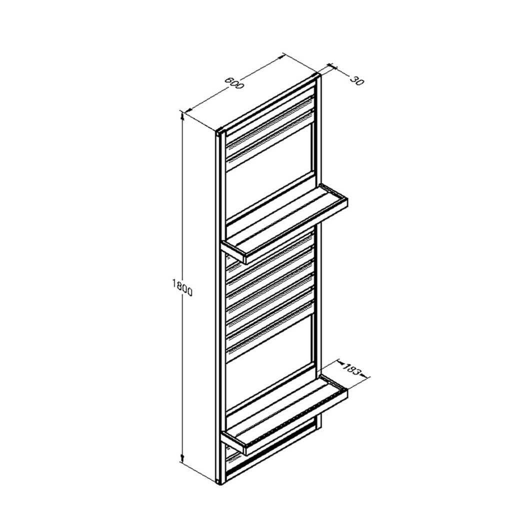 Forest Slatted Wall Planter - JJ Building Materials