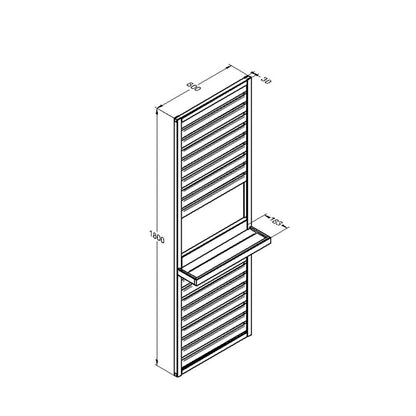 Forest Slatted Wall Planter - JJ Building Materials