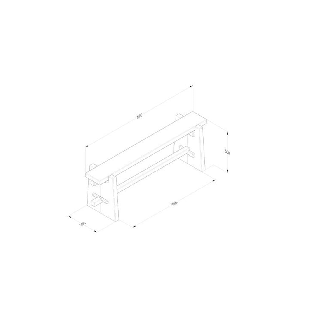 Forest Sleeper Pew Bench - JJ Building Materials