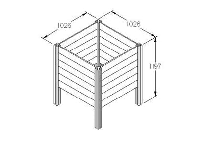 Forest Slot Down Compost Bin - JJ Building Materials