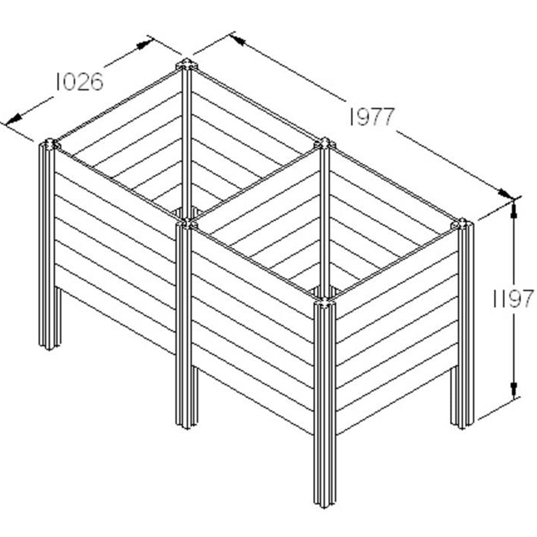 Forest Slot Down Compost Bin Extension Kit - JJ Building Materials
