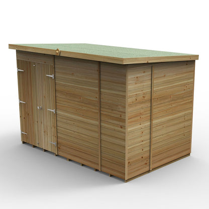 Forest Timberdale 10x6 Pent Shed - Double Door - No Windows - JJ Building Materials